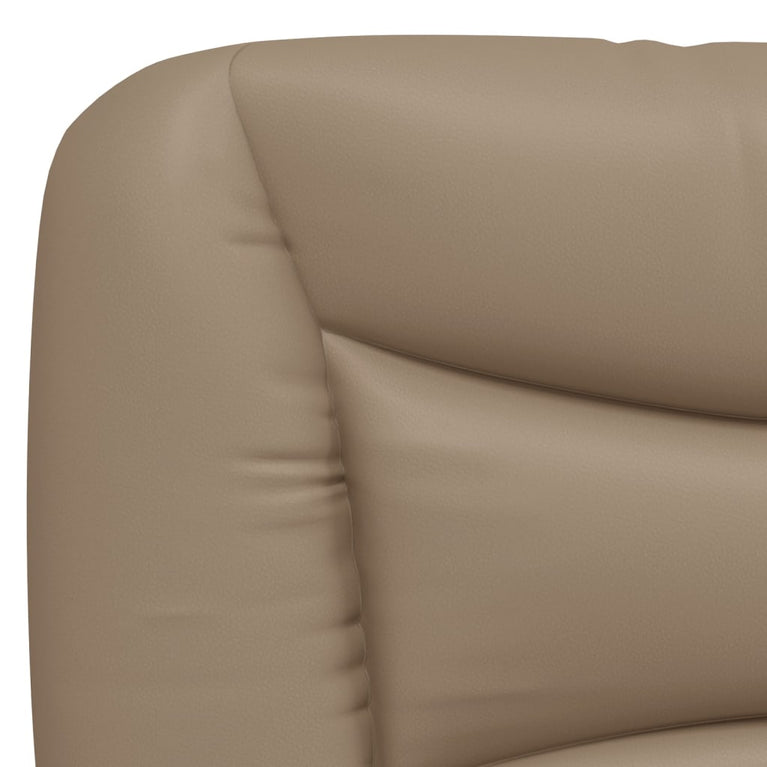 Bed met matras kunstleer cappuccinokleurig 180x200 cm
