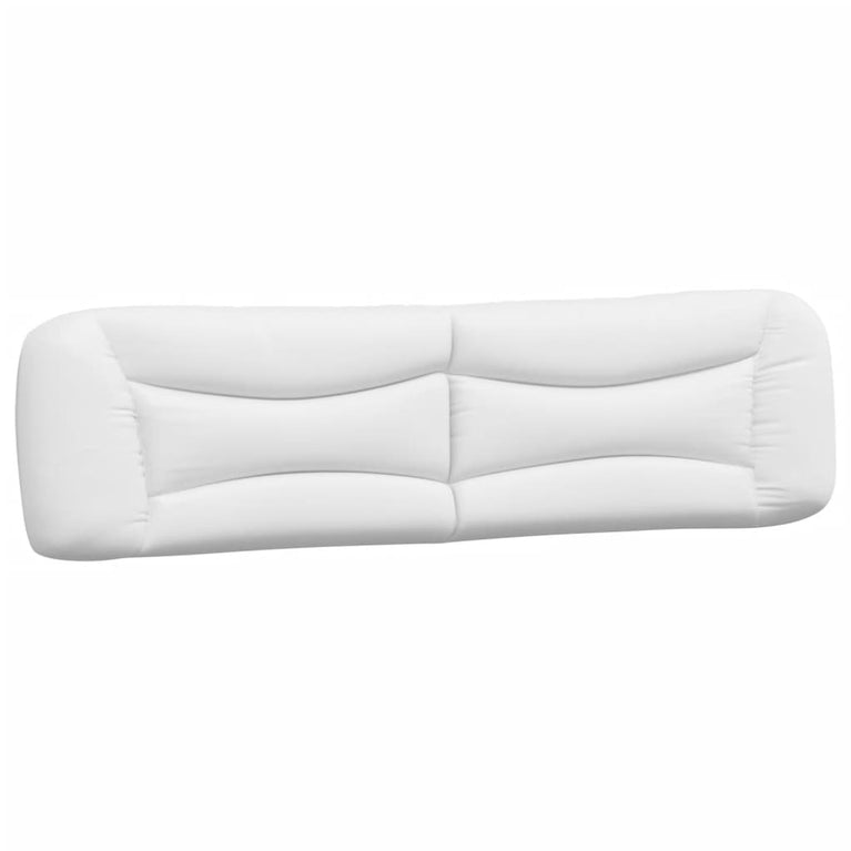 Bed met matras kunstleer wit 200x200 cm