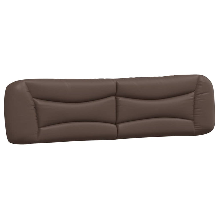 Bed met matras kunstleer bruin 200x200 cm