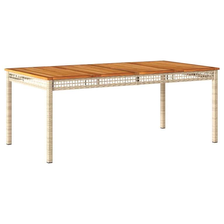 9-delige Tuinset met kussens poly rattan beige