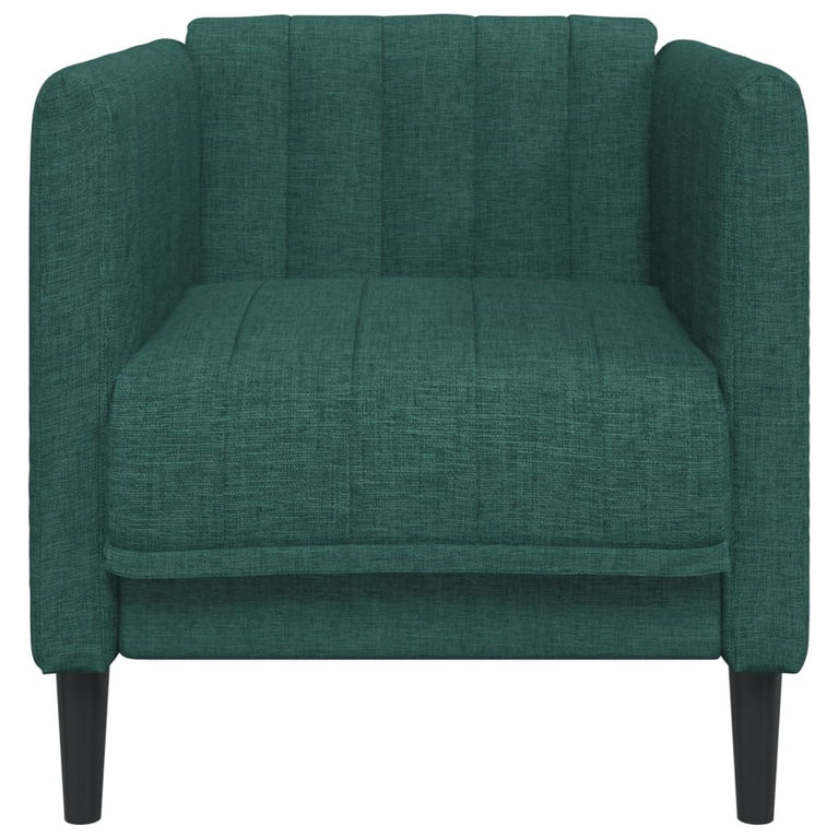 Fauteuil stof donkergroen
