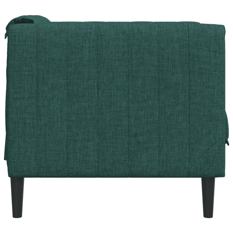 Fauteuil stof donkergroen
