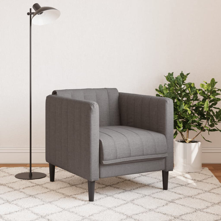 Fauteuil stof taupe