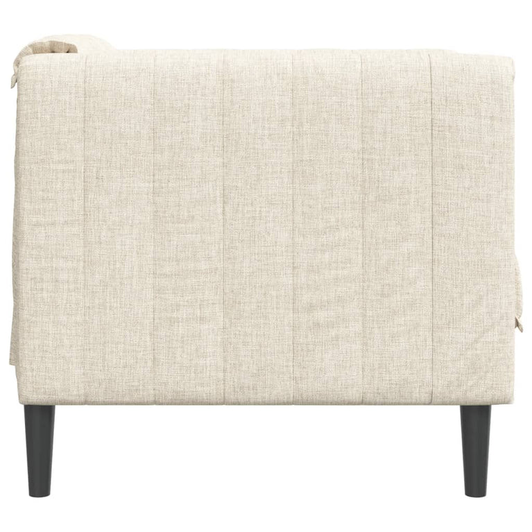 Fauteuil stof crèmekleurig