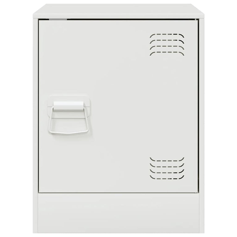 Nachtkastjes 2 st 34,5x39x44 cm staal wit