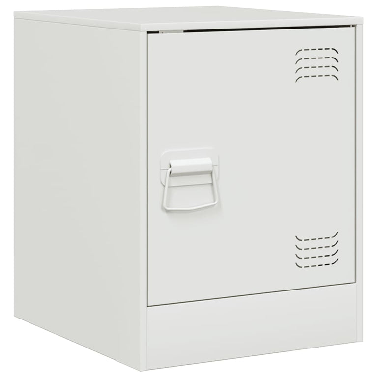 Nachtkastjes 2 st 34,5x39x44 cm staal wit