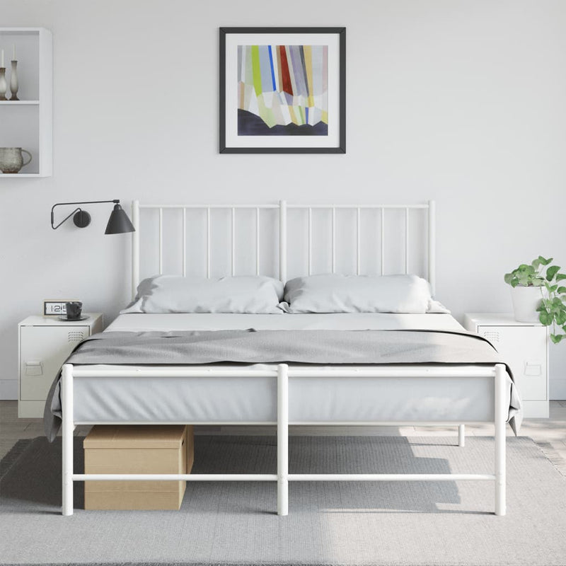 Nachtkastjes 2 st 34,5x39x44 cm staal wit