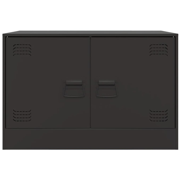 Tv-meubelen 2 st 67x39x44 cm staal zwart