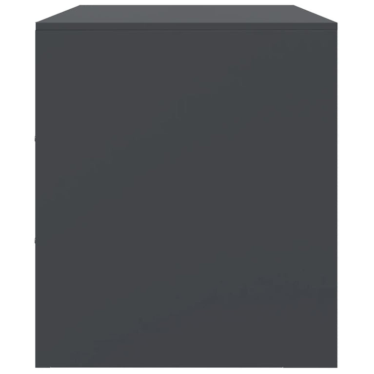 Tv-meubelen 2 st 67x39x44 cm staal antracietkleurig