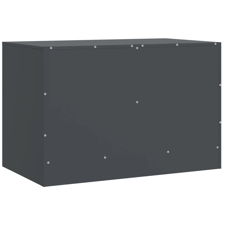 Tv-meubelen 2 st 67x39x44 cm staal antracietkleurig