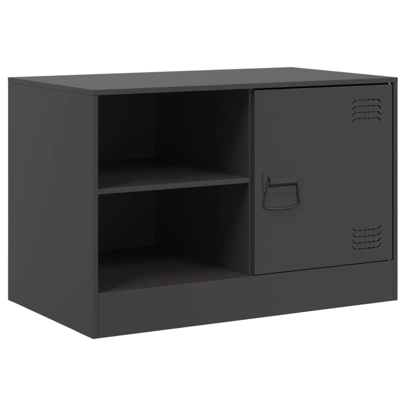 Tv-meubel 67x39x44 cm staal zwart
