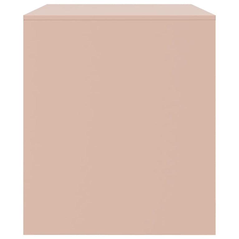 Tv-meubelen 2 st 67x39x44 cm staal roze