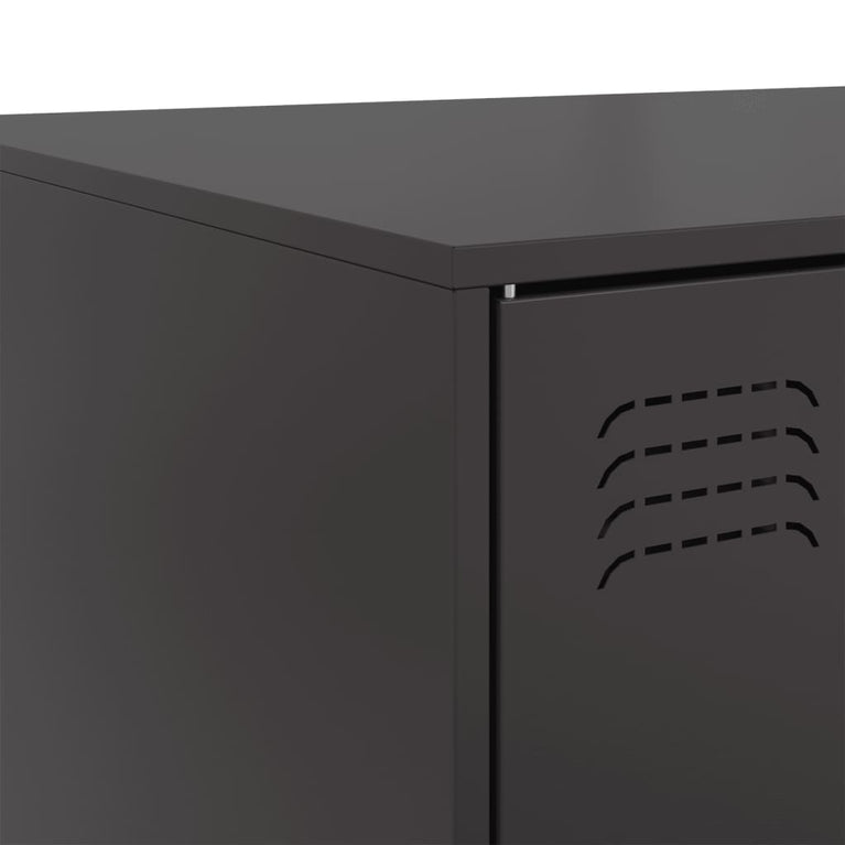 Salontafel 67x50x44 cm staal zwart