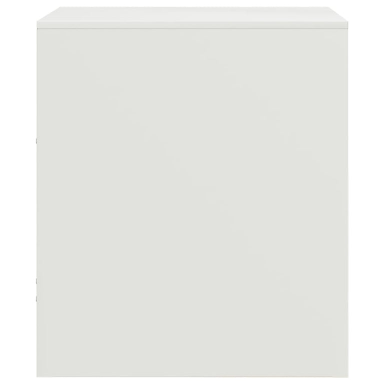 Nachtkastjes 2 st 34,5x39x44 cm staal wit