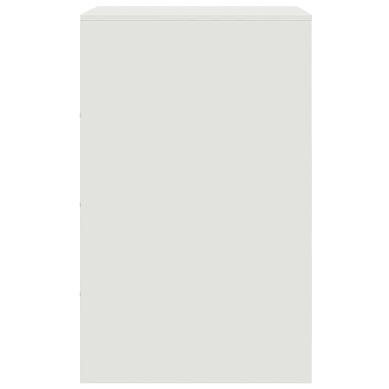 Nachtkastjes 2 st 34,5x39x62 cm staal wit