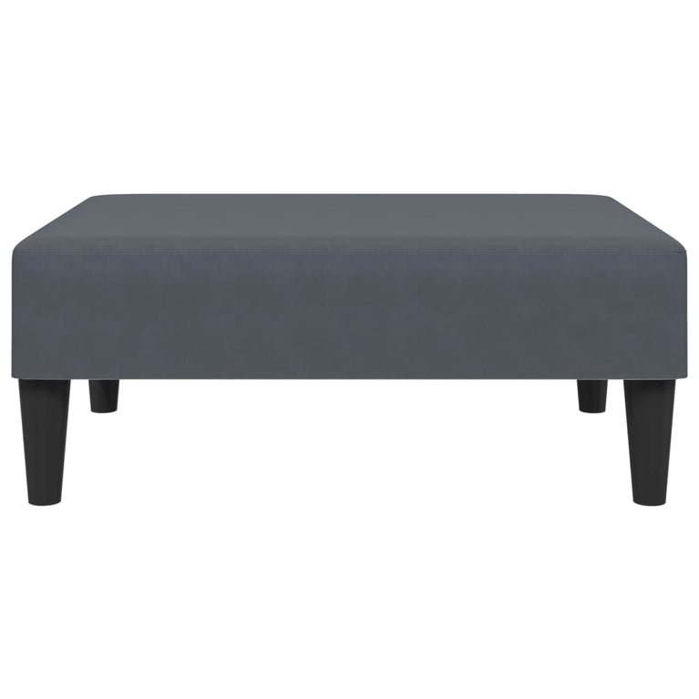 2-delige Loungeset met kussens fluweel donkergrijs