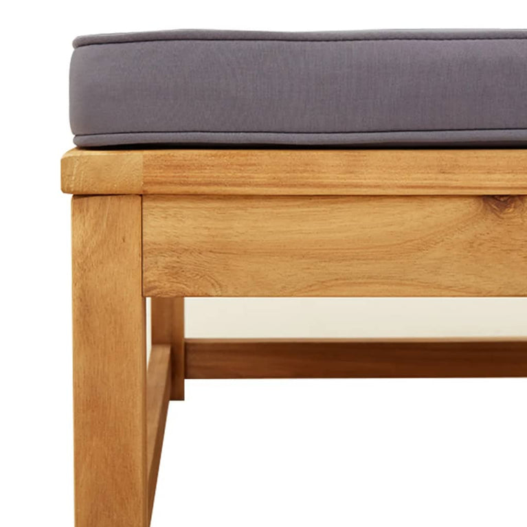 6-delige Loungeset met kussens massief acaciahout