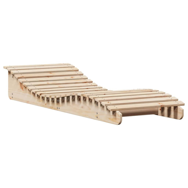 Ligbed 205x70x31,5 cm massief grenenhout