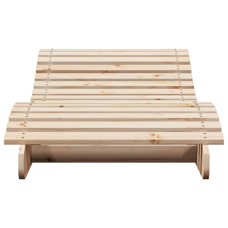 Ligbed 205x70x31,5 cm massief grenenhout