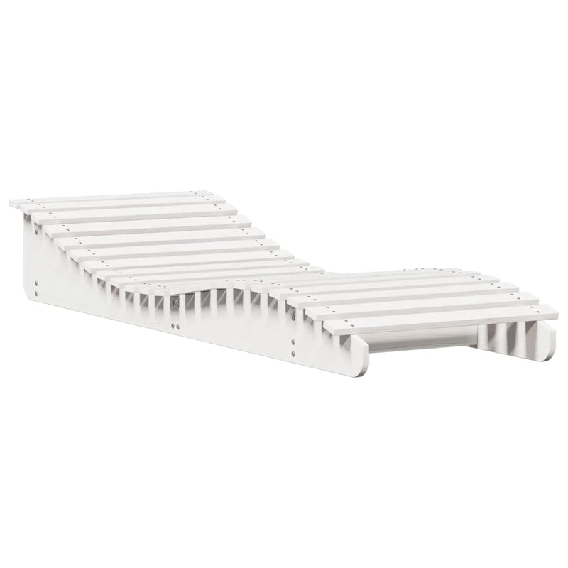 Ligbed 205x70x31,5 cm massief grenenhout wit