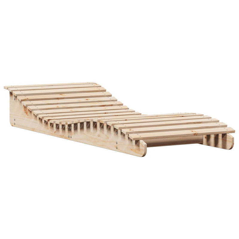 Ligbed 205x80x31,5 cm massief grenenhout