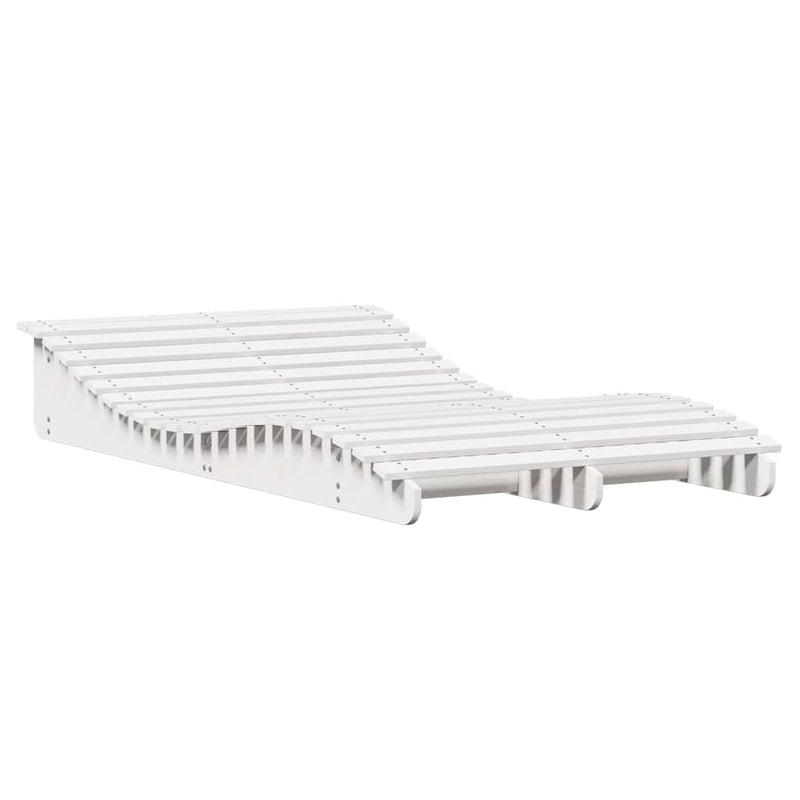 Ligbed 205x110x31,5 cm massief grenenhout wit