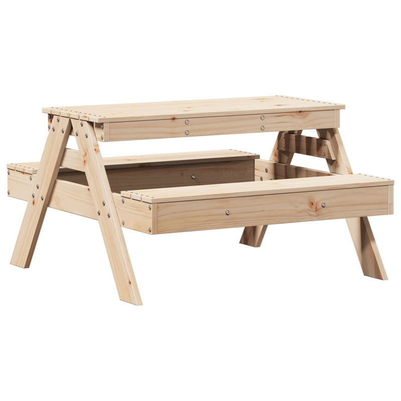 Picknicktafel voor kinderen 88x97x52 cm massief grenenhout