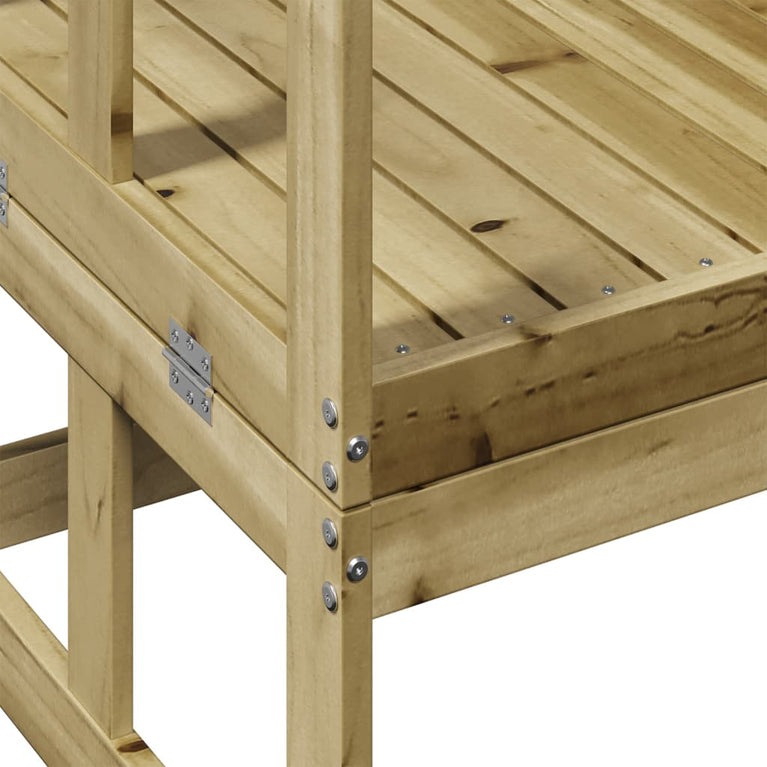 Tuinbank verlengbaar geïmpregneerd grenenhout