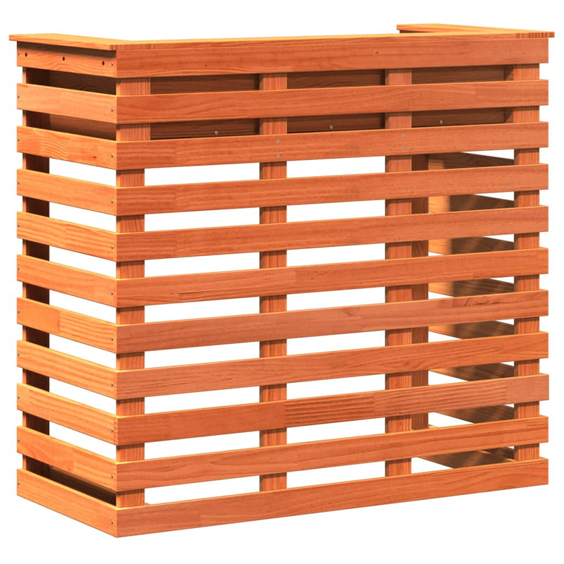 Tuinbartafel wasbruin 113,5x50x103 cm massief grenenhout