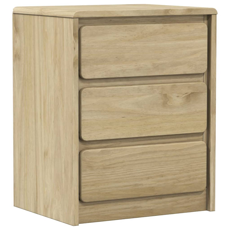 Nachtkastje SAUDA 44x35x56 cm massief grenenhout eikenkleur