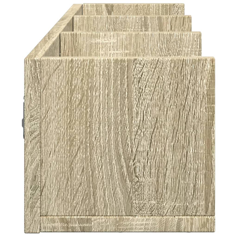 Wandkast 75x18x16,5 cm bewerkt hout sonoma eikenkleurig