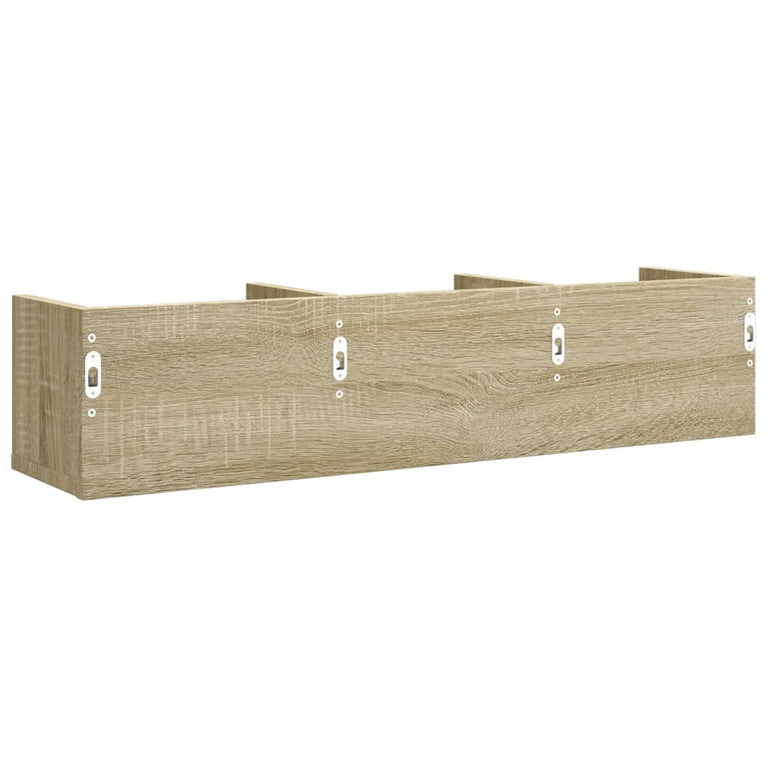 Wandkast 75x18x16,5 cm bewerkt hout sonoma eikenkleurig