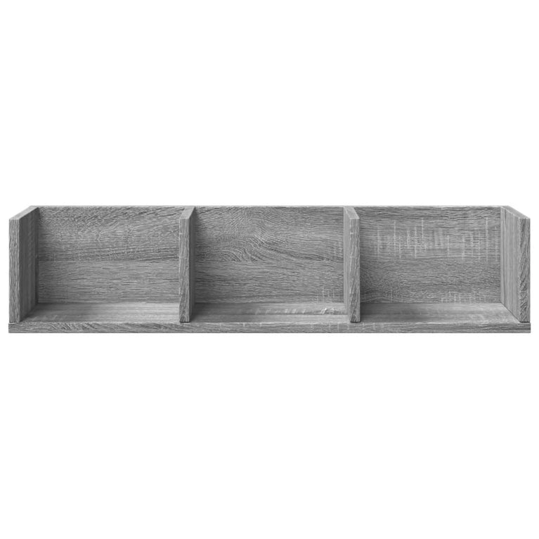 Wandkast 75x18x16,5 cm bewerkt hout grijs sonoma eikenkleurig