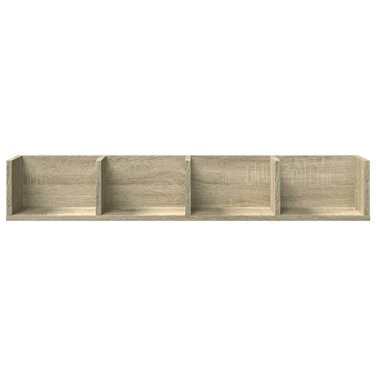 Wandkast 99x18x16,5 cm bewerkt hout sonoma eikenkleurig