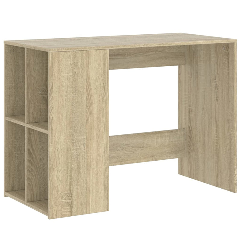 Bureau 102x50x75 cm bewerkt hout sonoma eikenkleurig