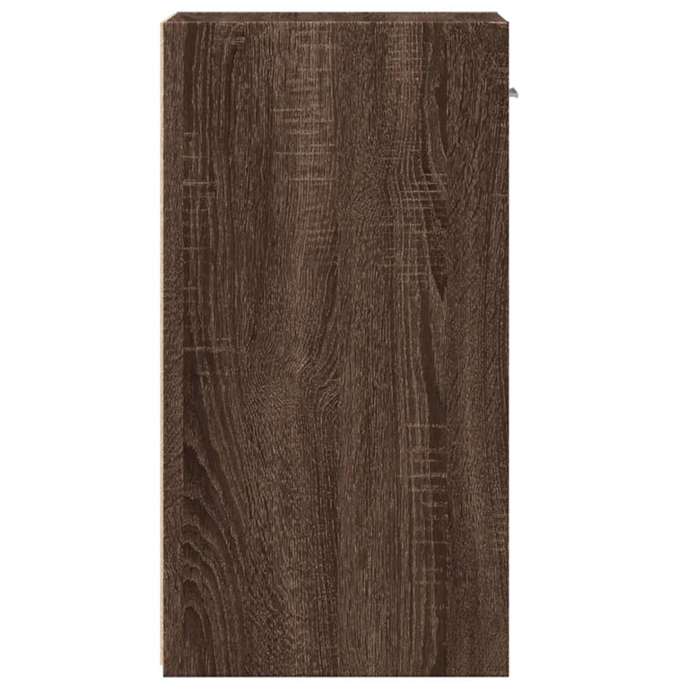 Nachtkastjes 2 st 35x34x65 cm bewerkt hout bruin eikenkleurig