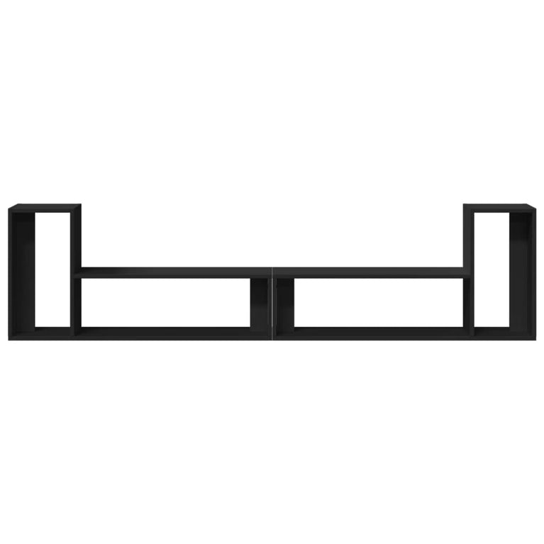 Tv-meubelen 2 st 100x30x50 cm bewerkt hout zwart