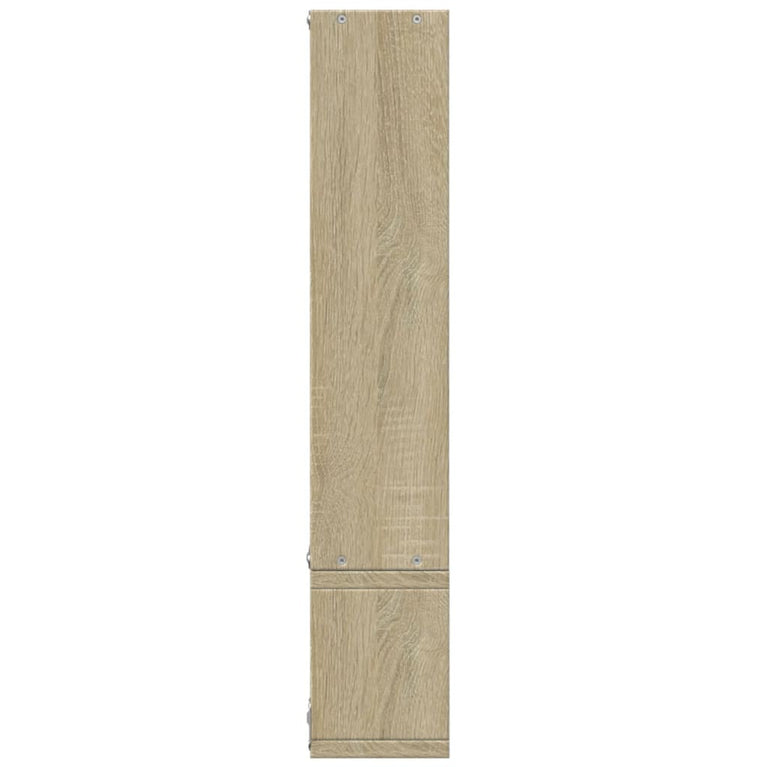 Wandschap 96x12x64 cm bewerkt hout sonoma eikenkleurig