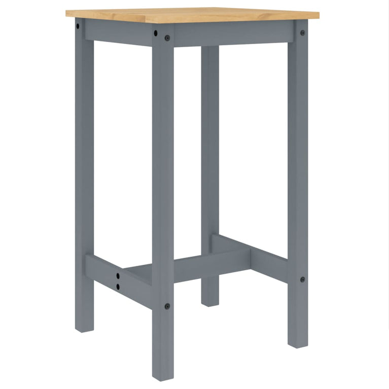 3-delige Barset massief grenenhout grijs