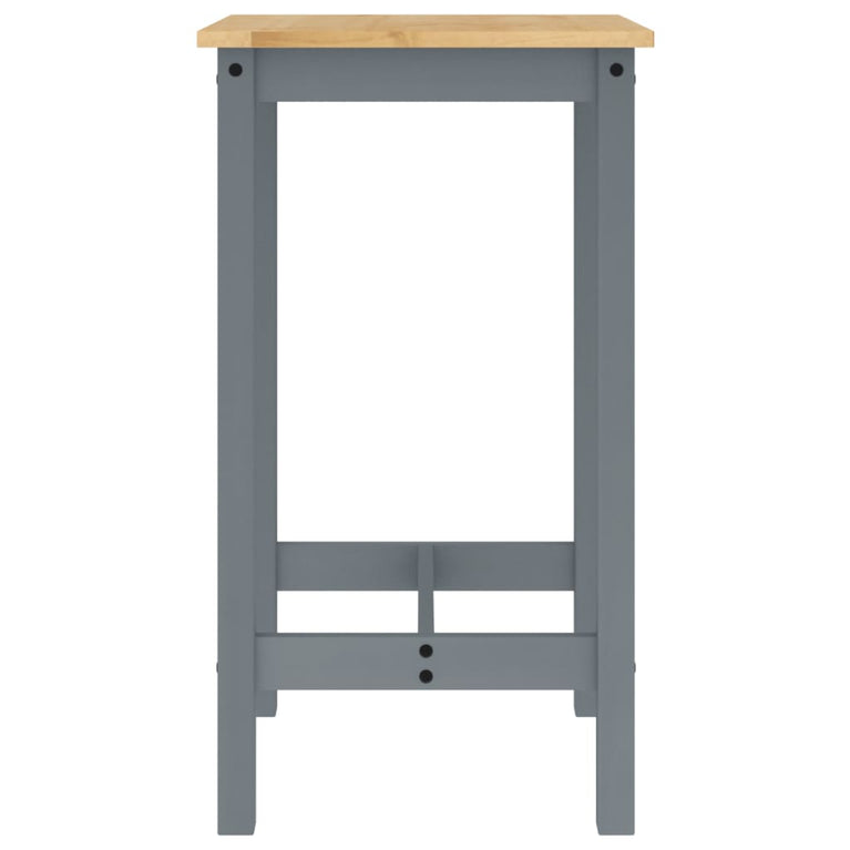 3-delige Barset massief grenenhout grijs