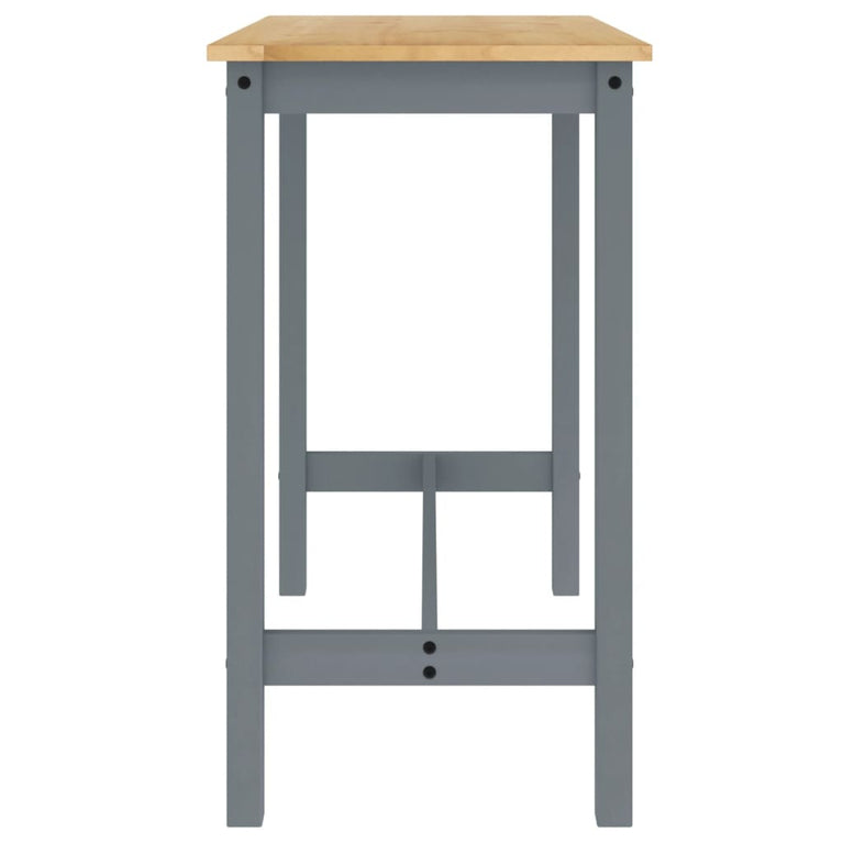 3-delige Barset massief grenenhout grijs