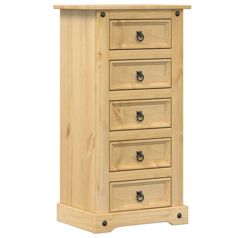 Nachtkastje Corona 53x39x103 cm massief grenenhout
