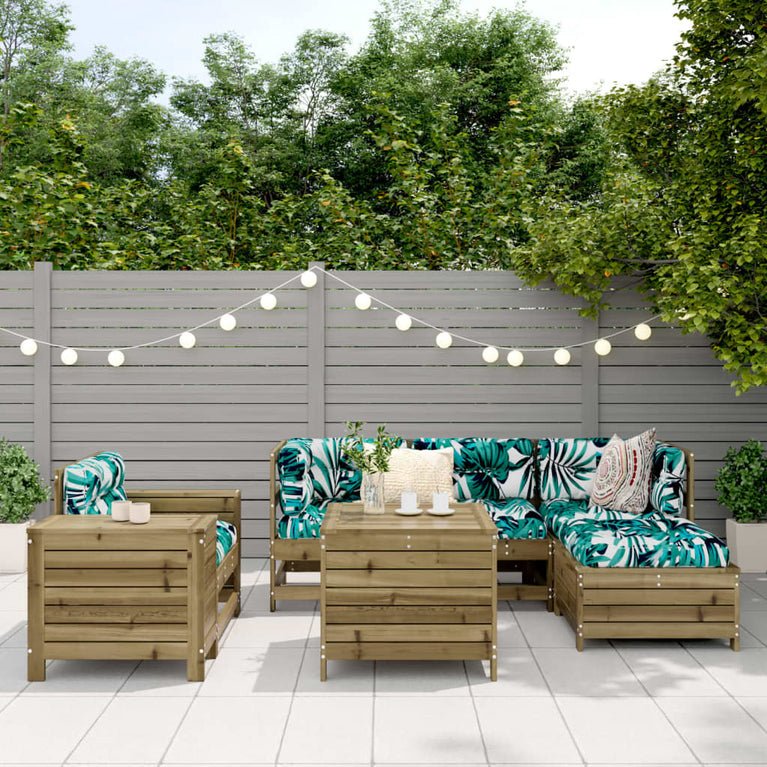 7-delige Loungeset geïmpregneerd grenenhout