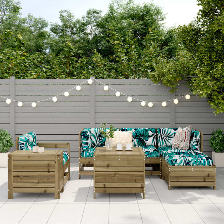 7-delige Loungeset geïmpregneerd grenenhout