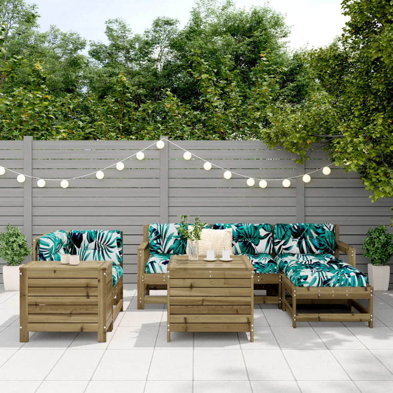 7-delige Loungeset geïmpregneerd grenenhout