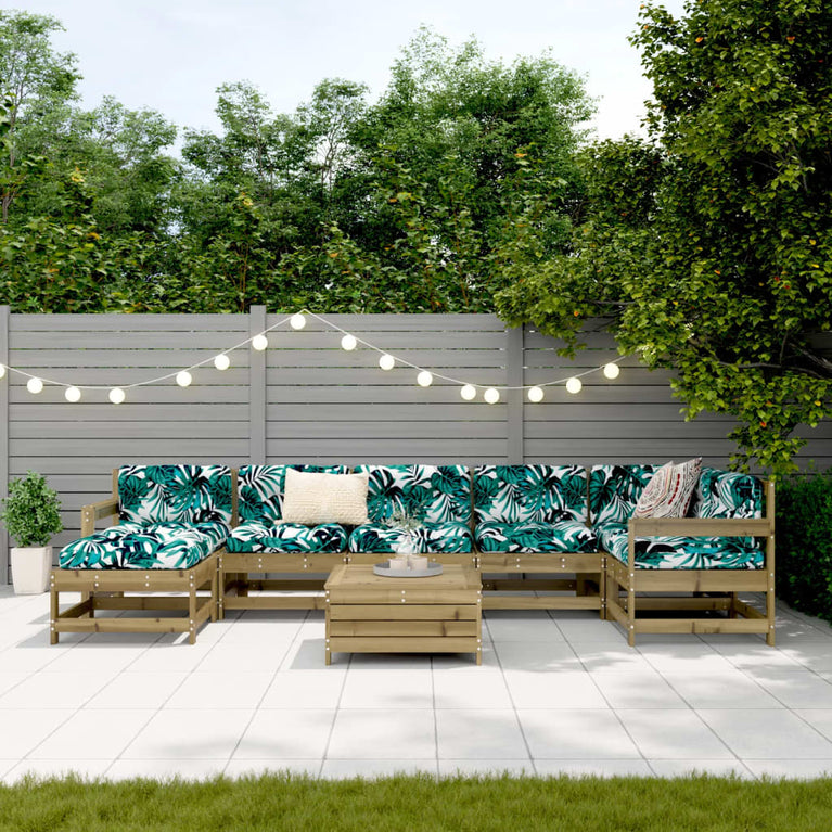 8-delige Loungeset geïmpregneerd grenenhout