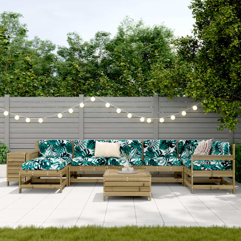 9-delige Loungeset geïmpregneerd grenenhout