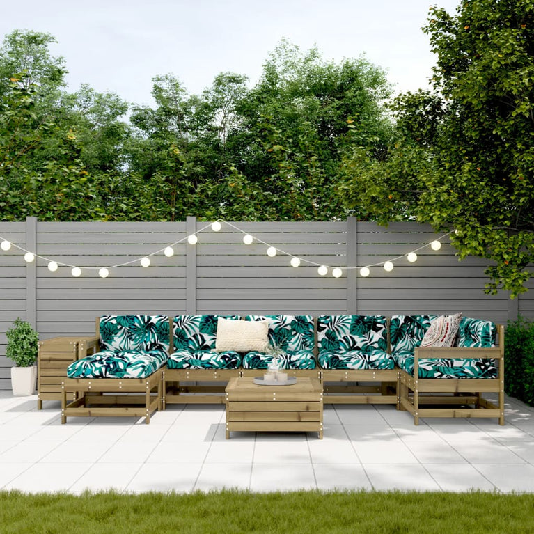 9-delige Loungeset geïmpregneerd grenenhout