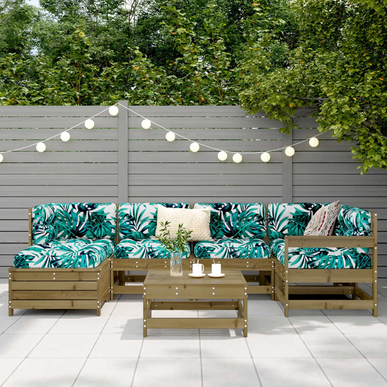 7-delige Loungeset geïmpregneerd grenenhout