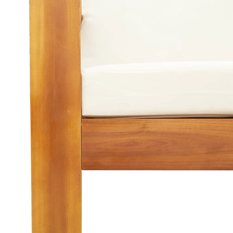 8-delige Loungeset met kussens massief acaciahout